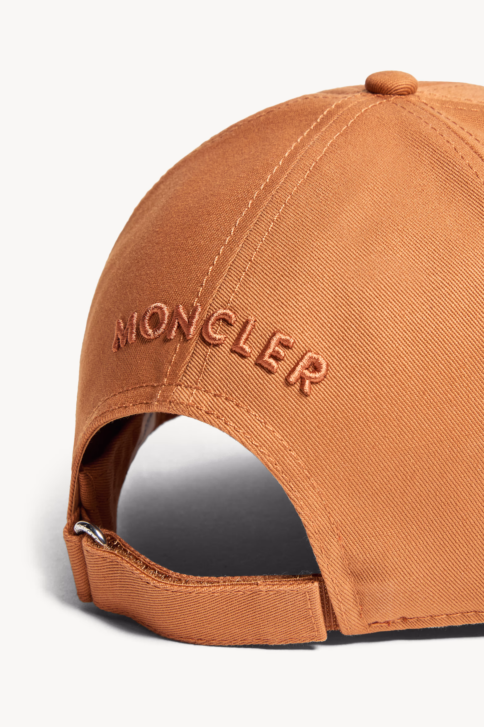 Cotton Gabardine Baseball Cap Men Beige Moncler 4